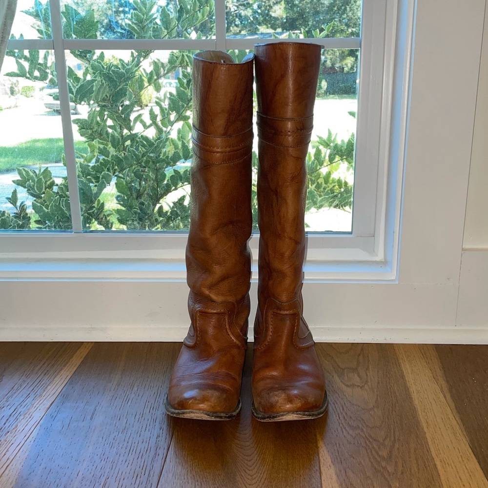 Frye Melissa Trapunto Riding Boots - Size 7.5